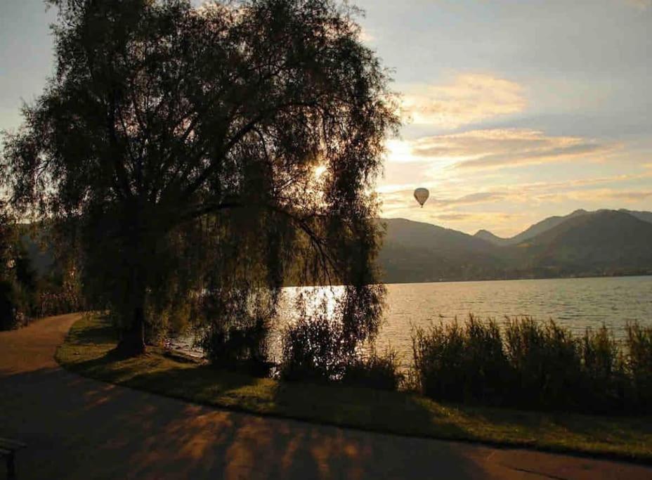 See- Und Bergblick In Bestlage Am 테게른제 외부 사진
